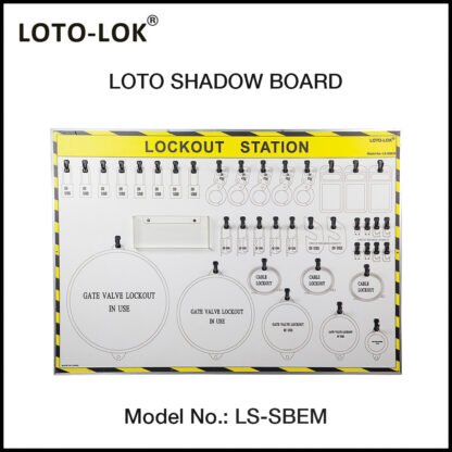 LOTO-LOK_ALUMINIUM_FRAME_SHADOW_BOARD_EMPTY_STATION_BAHRAIN_LS-SBEM