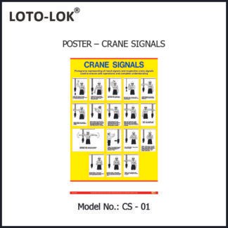 Laminated POSTER - CRANE SIGNAL & CRANE SAFETY