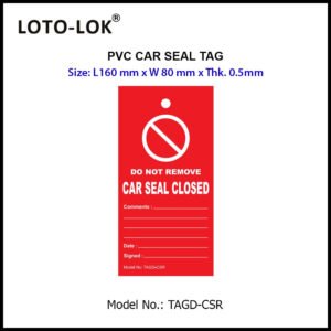 PVC CAR SEAL TAGS