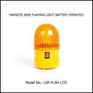 MAGNETIC BASE FLASHING LIGHT (BATTERY OPERATED)