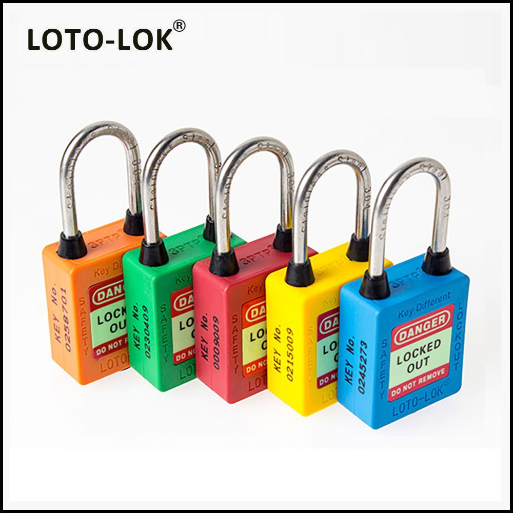 PLASTIC SAFETY LOCKOUT PADLOCKS